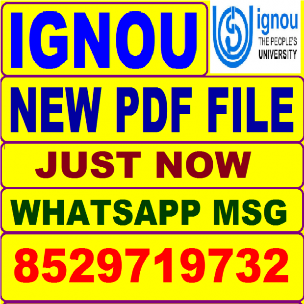 ignou solved assignment sample