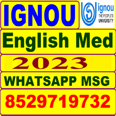 ignou solved assignment 2023 in english