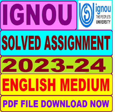 ignou solved assignment 2023-24 hindi